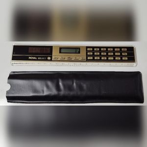 Vtg Royal Solar 8 Calculator w/Metric Conversion‎ Table WORKS